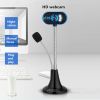 USB HD PC Webcam Camera Digital Web Camera with Mic Laptop Desktop Computer,Random Color
