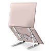 Laptop Stand Lifter Foldable Aluminum Desktop Phone Holder Stand Angle Adjustable Tablet PC Holder Riser Ventilated Laptop Phone Tray