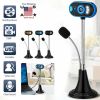 USB HD PC Webcam Camera Digital Web Camera with Mic Laptop Desktop Computer,Random Color