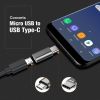 6 pack USB 3.1 Type C Male to Micro USB Female Adapter Converter Connector USB-C(black)