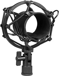 Metal Shock Mount Studio Recording Microphone Stand Mic Holder (black) 5 Core