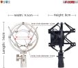 Metal Shock Mount Studio Recording Microphone Stand Mic Holder (black) 5 Core