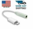 For iPhone Headphone Adapter 3.5mm Jack Aux Cord Dongle Audio Cable Connector 3pack