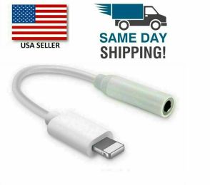 For iPhone Headphone Adapter 3.5mm Jack Aux Cord Dongle Audio Cable Connector 3pack