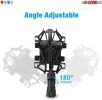 Metal Shock Mount Studio Recording Microphone Stand Mic Holder (black) 5 Core