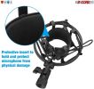 Metal Shock Mount Studio Recording Microphone Stand Mic Holder (black) 5 Core