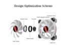 COOLMOON New RGB Case Fans,120mm Mute Transparent Computer Cooling PC Case Fan, RGB Color Changing LED Fan with Remote Control